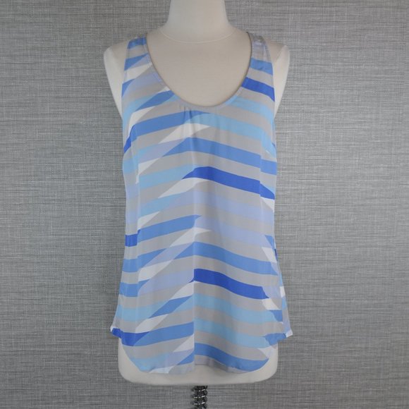 Joie Silk Blue Tank Top - S - Picture 2 of 3